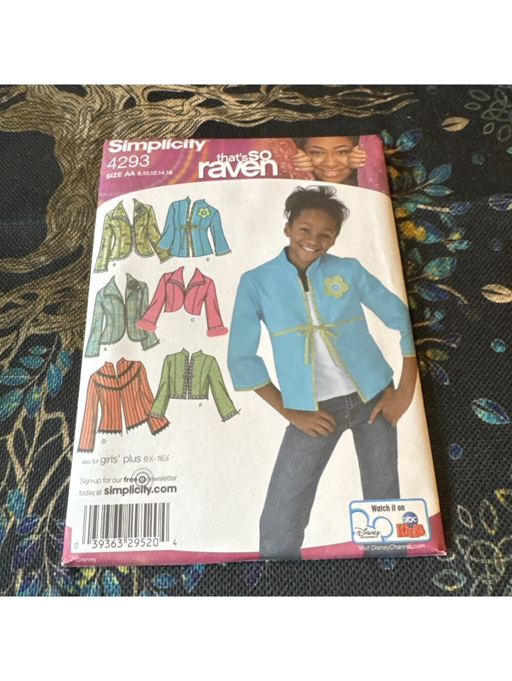 Simplicity 4293 Girls Jacket Bolero That So Raven Pattern 8-16 *Uncut*